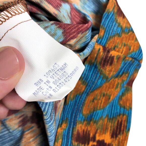 Vintage Y2K Rabbit Rabbit Rabbit Maxi Dress 8 Halter Babydoll Western Boho 90s - Picture 6 of 15